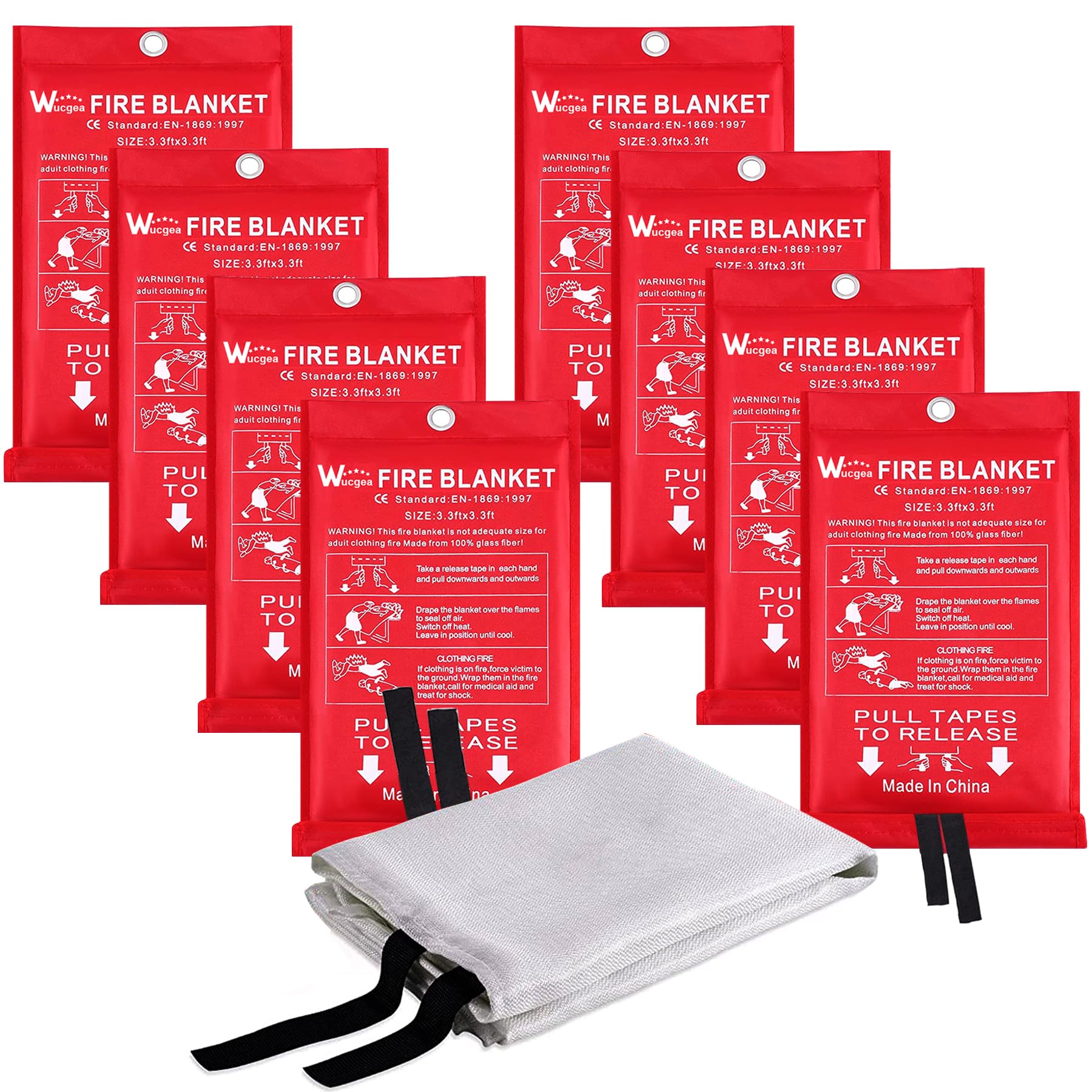 Coperta Antincendio 1x1m In Vetroresina - Coperta Ignifuga Per Emergenze Casa E Auto - Foto 6