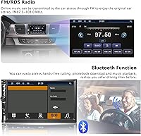 Vista 3 de Estéreo de coche inalámbrico de 7" de doble DIN con Apple CarPlay Android Auto 178 * 102mm, radio de reproducción de coche con pantalla táctil