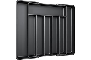 Aujen: Unparalleled Kitchen Clutter Conqueror with Expandable Silverware Organizer
