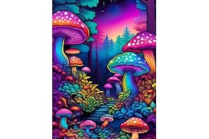 Xyjqrmy Mushroom Diamond Art Kits: Create a Mystical Forest with Shimmering Gems