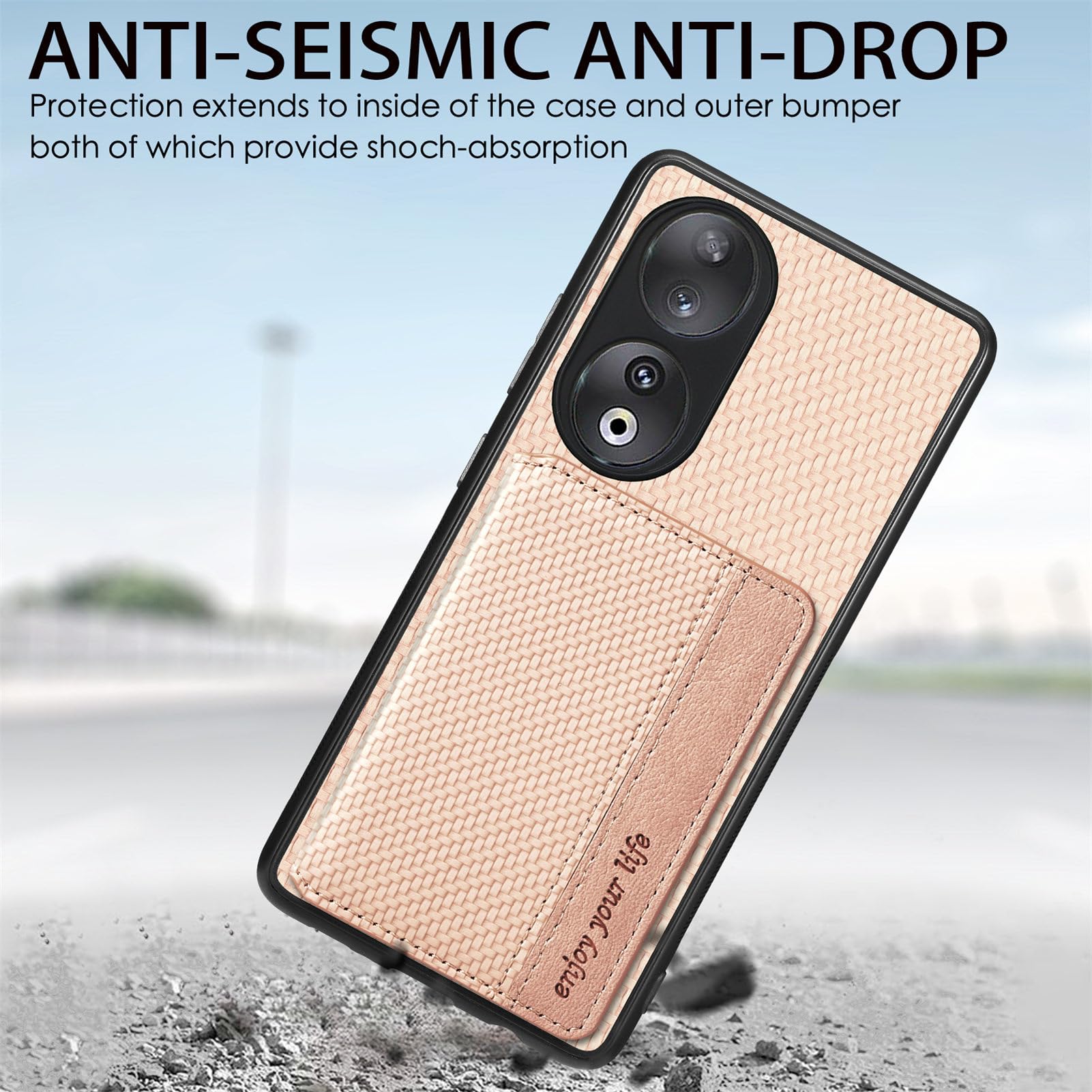 Custodia MOJIA Per Xiaomi Mi 12T - Ultra Sottile TPU Morbida Con Portacarte RFID E Supporto, Verde