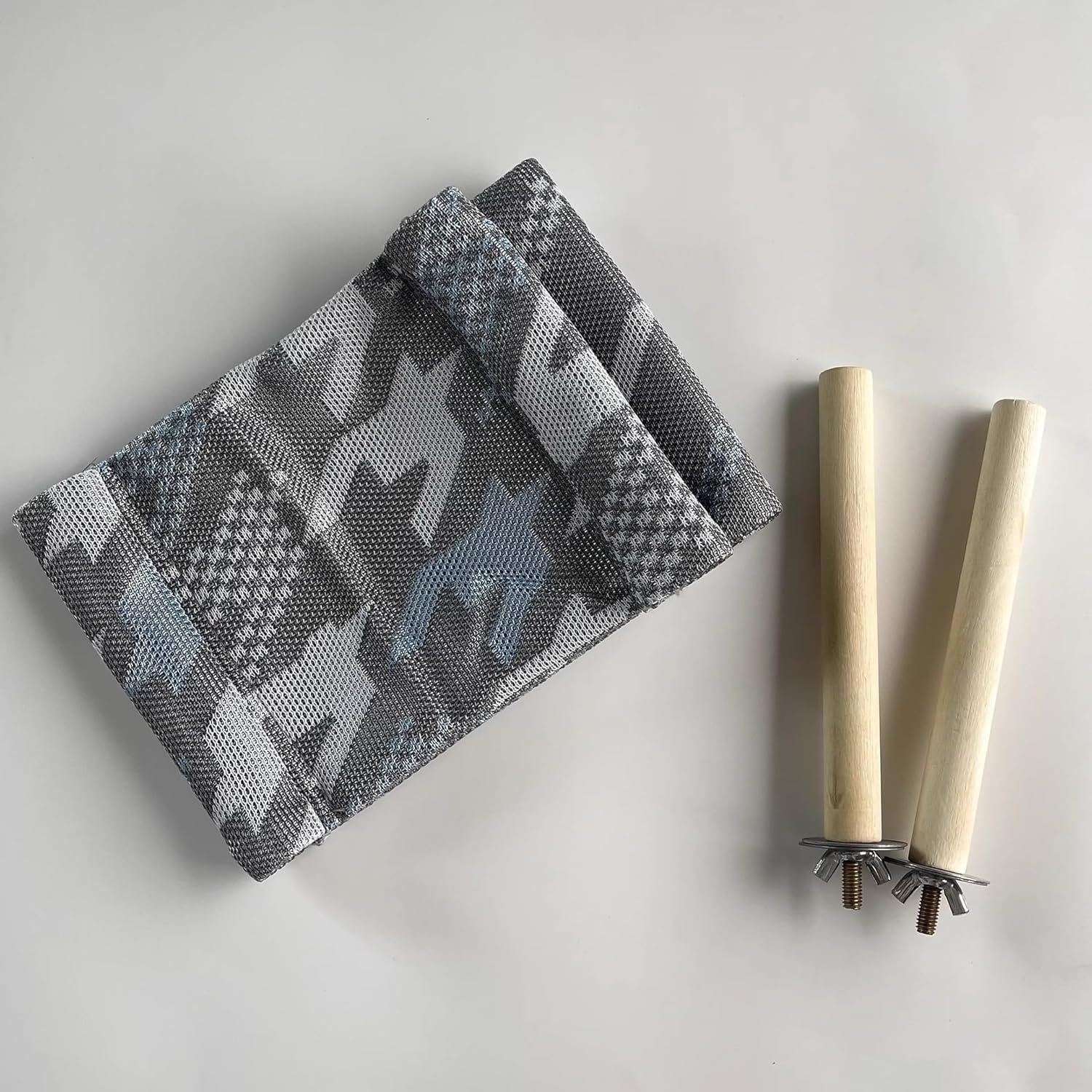 3-Piece pet Hammock bunk Hammock, 9.05x5.51 inches, Wooden Column, Stainless Steel Fixed Gasket, Suitable for Hamsters, Squirrels, Honey kangaroose Animals