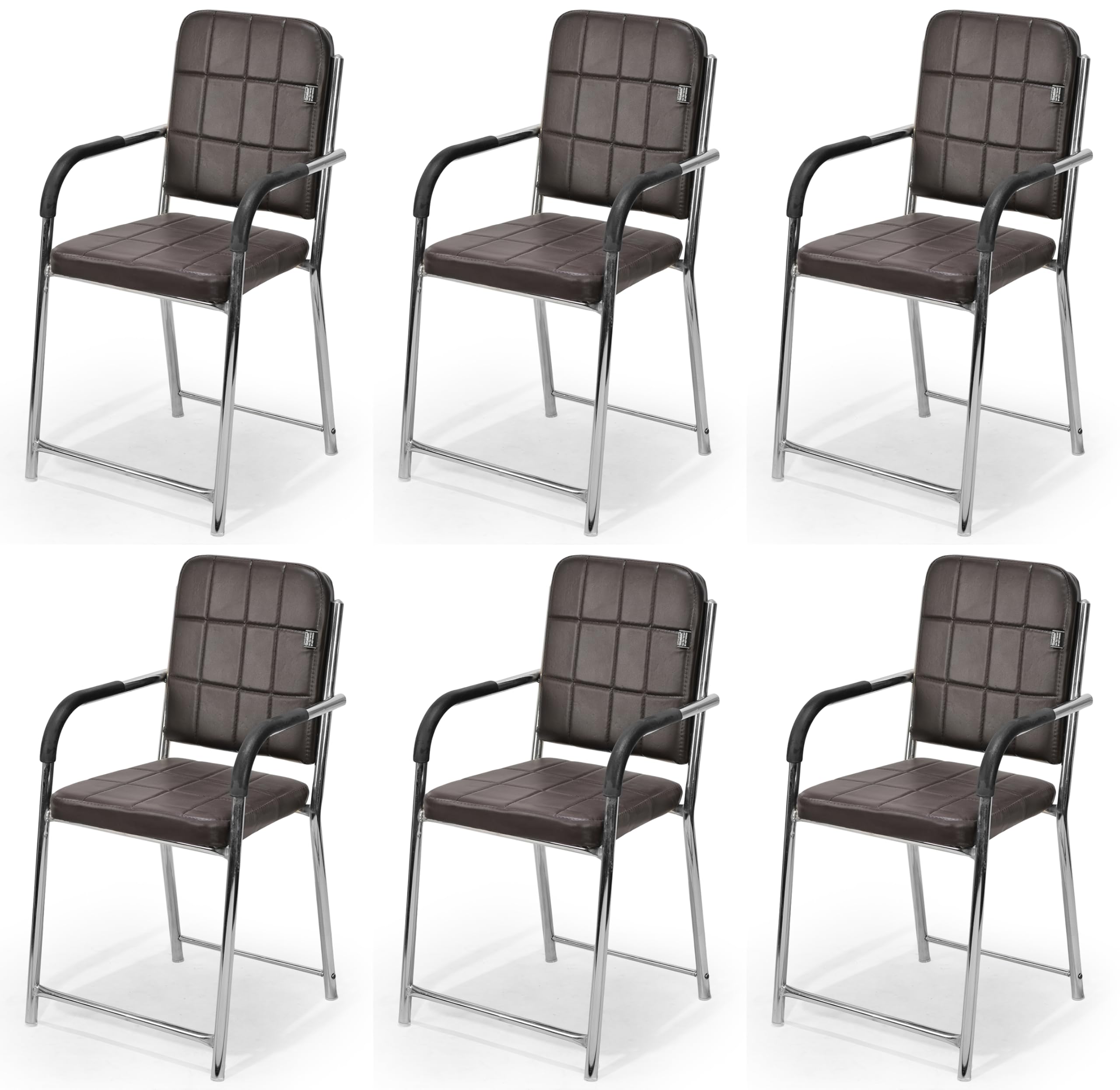 KITHANIA Office Chair Visitor Chair with arm Rest with Steel Frame