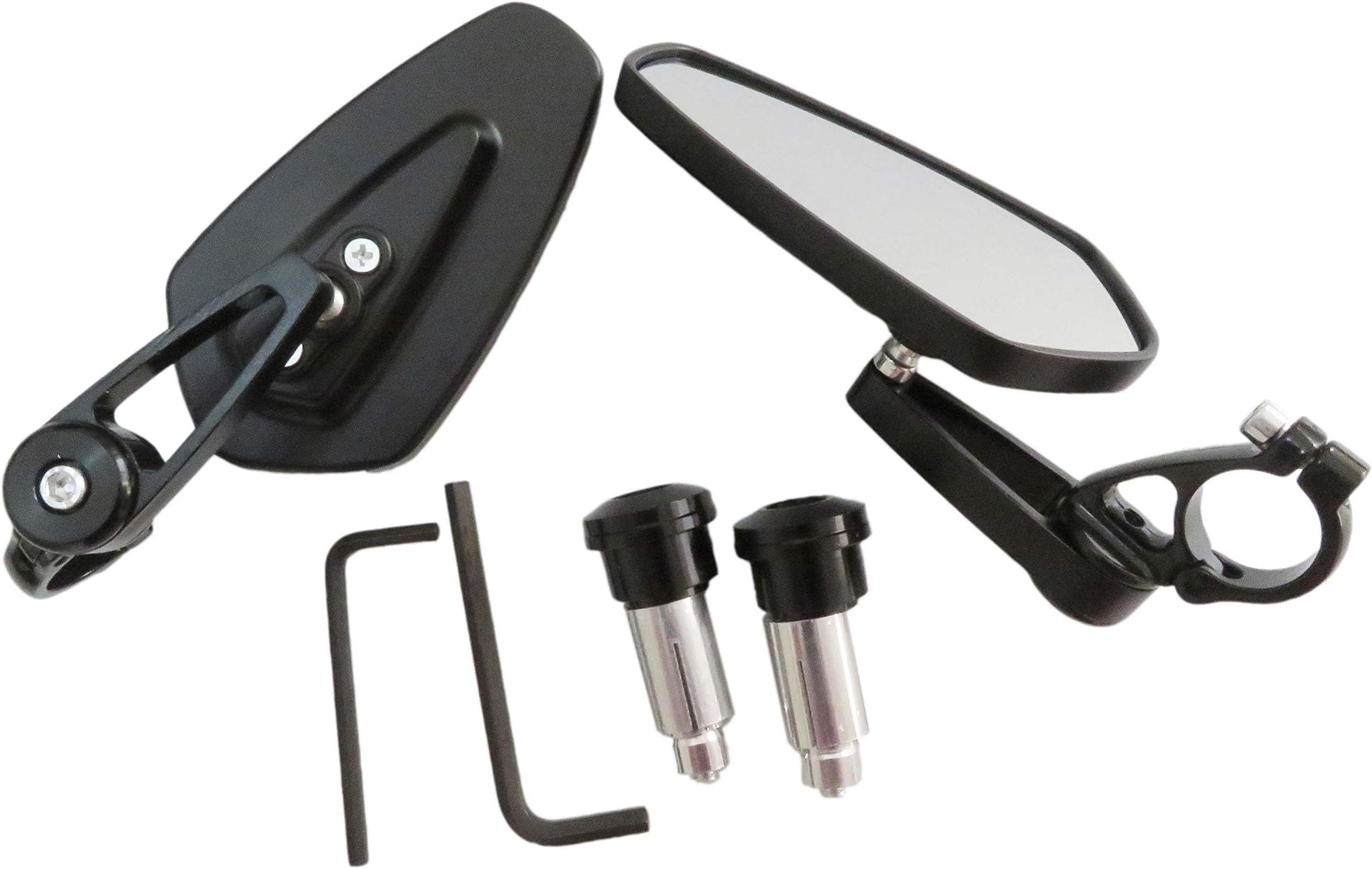 Motorcycle Bar End Mirrors Rear View CNC for Honda GROM MSX125 CB500F / Kawasaki Z125 pro Z650 Z750 Z800 Z900 ER6N ER6F / Yamaha MT-03 MT-07 FZ-07 MT-09 FZ-09 MT-10 FZ-10 MT-25 FZ6 FZ8 FZ6R