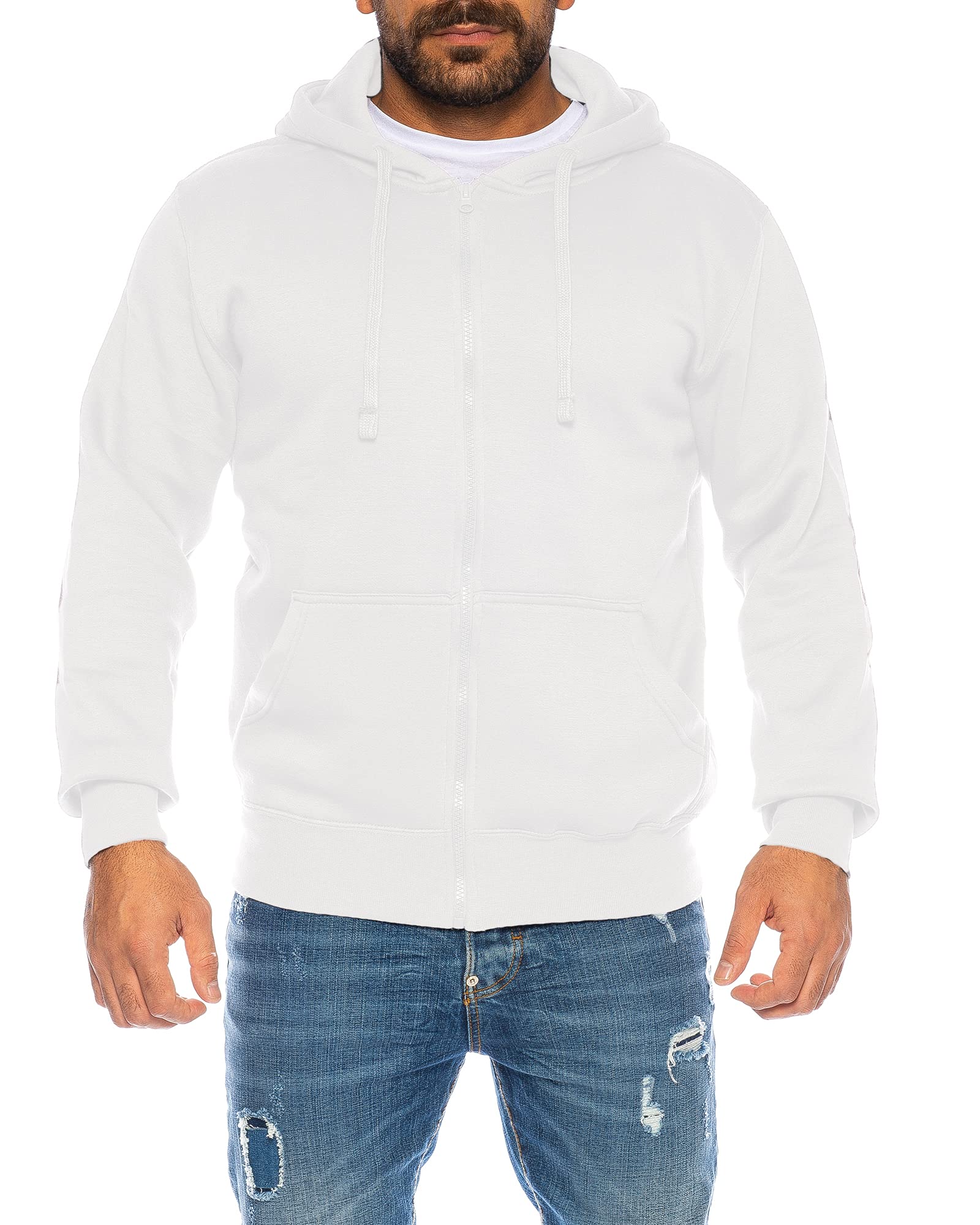 Raff & Taff Herren Zipper Hoodies Kapuzenjacke Sweatjacke Üb