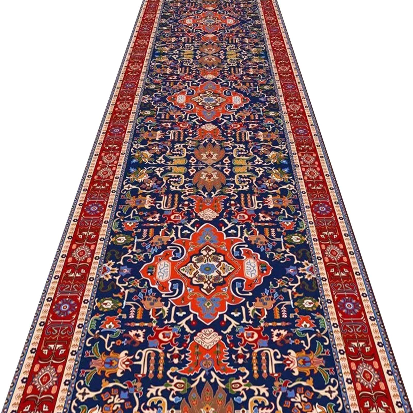 Tapis antidérapant rétro grand format avec dossier caoutchouc