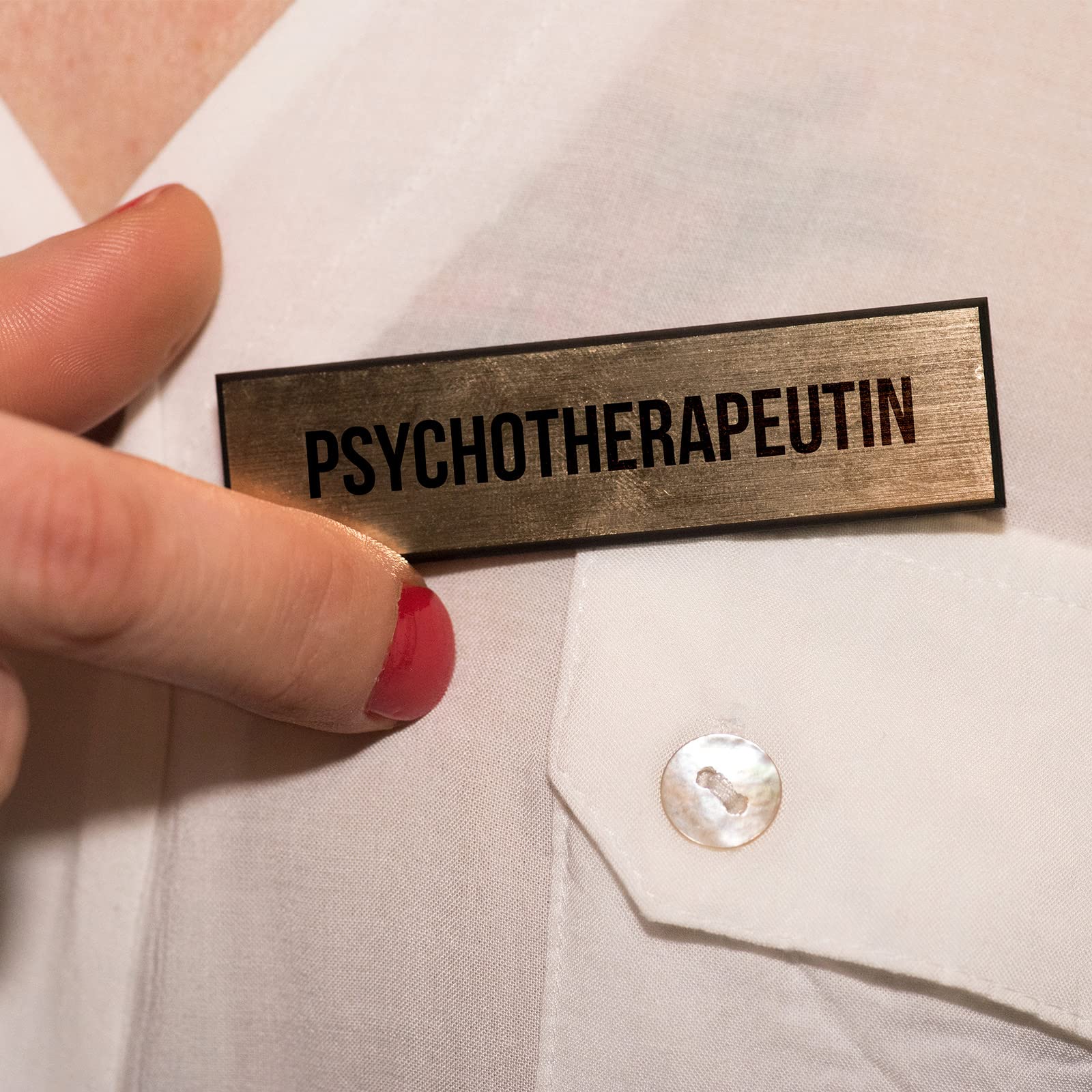 Lot de 100 porte-noms magnétiques pour badges, étiquettes autocollantes pour veste, chemise, école, hôtel, foires, bureau