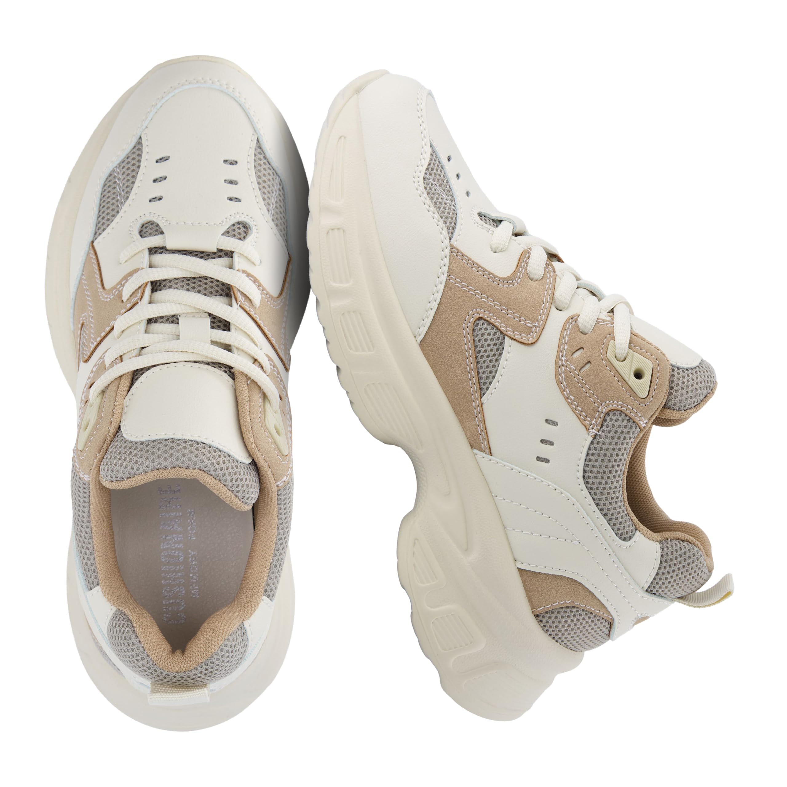 CUSHIONAIRE Women's Strike Chunky Sneaker +Memory Foam, Wide Widths Available