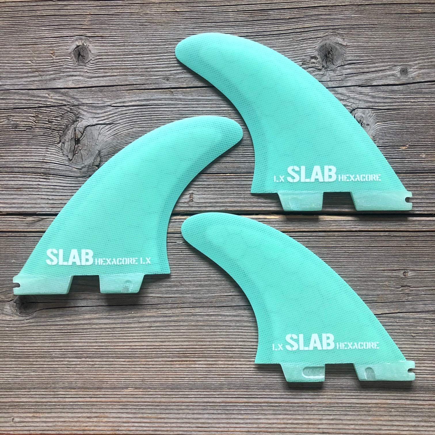 Slab-Surf Fins Thruster hexacore Water Green 2 tabs Clic