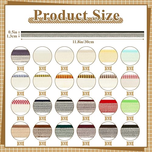 Miniatura 2 de 24 diademas de encuadernación de libros de 11.8 pulgadas de largo y 0.5 pulgadas de ancho de algodón, kit de tela de reparación de libros,