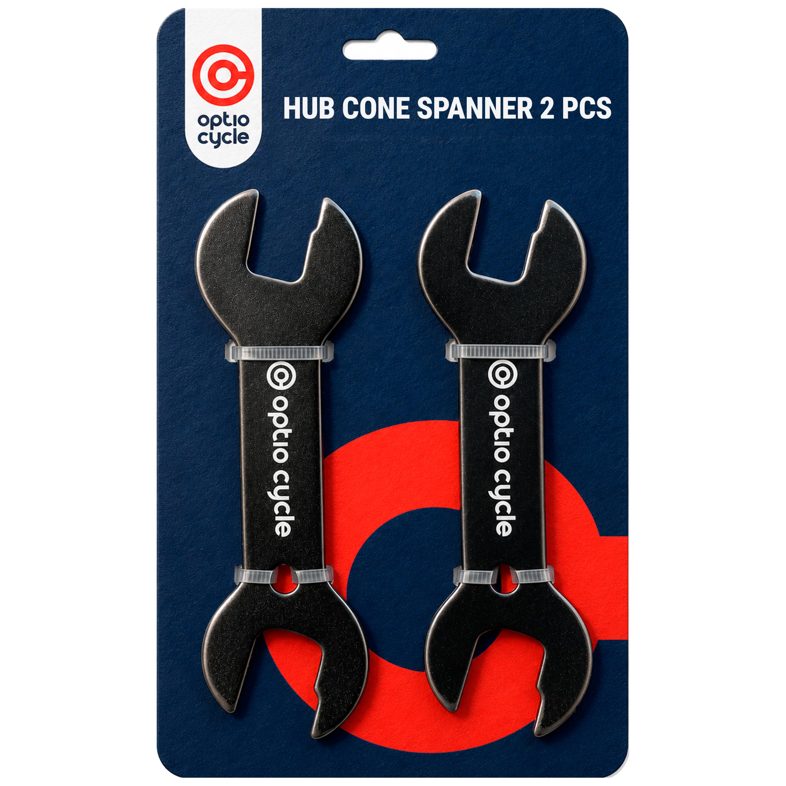 Optio Cycle Cone Spanner Set 13–17 mm – Cone Spanners For Bicycle for Wheel Hub Adjustment | Wheel Hub Bike Wrench for Road and MTB Maintenance