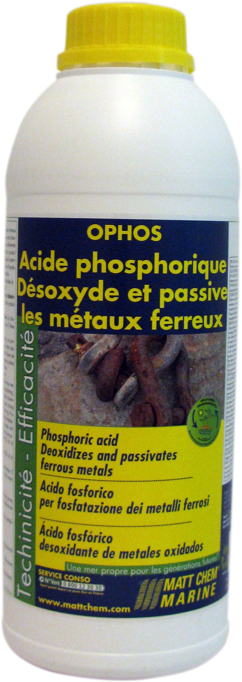 Matt Chem 950M Ophos Acide phosphorique désoxyde/​passive les métaux ferreux