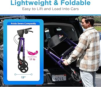 Amazon.com: NOVA Star 8 OS Rollator Walker with Perfect Fit Size