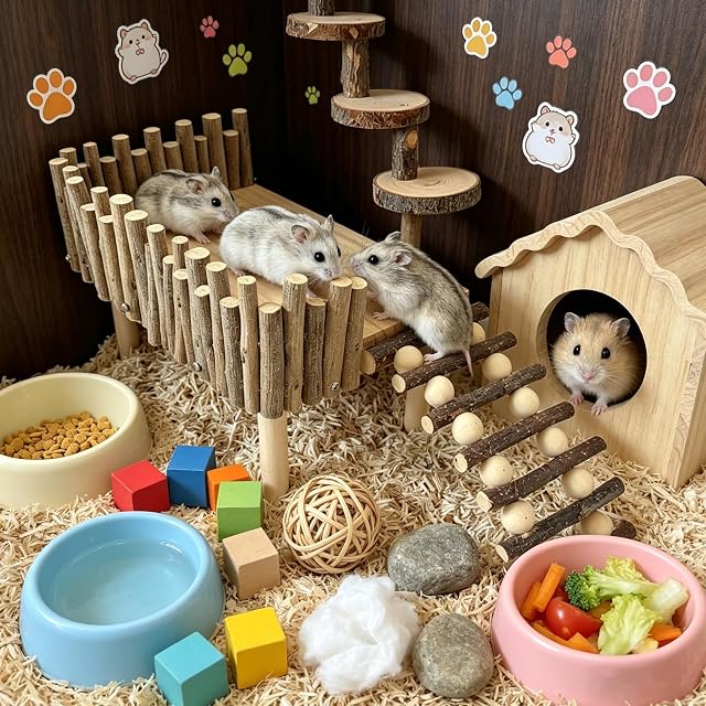 Foto 6 de 8 de ZYEKIU Hamster Accesorios Juguetes Hamster Juguetes para Cobayas