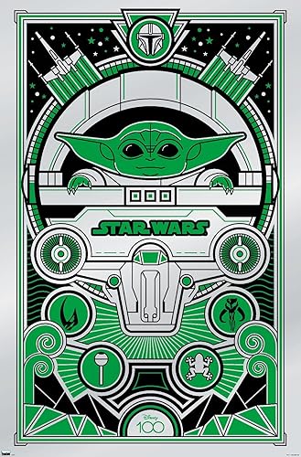 Trends International Disney 100th Star Wars - Póster de pared Deco-Luxe Grogu