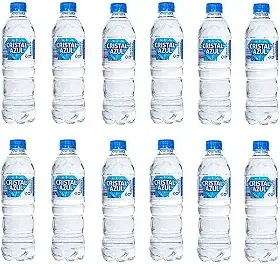 Agua Mineral Cristal Azul 510ml PH 9.75 PH Alcalino (Fardo 12 Unidades)