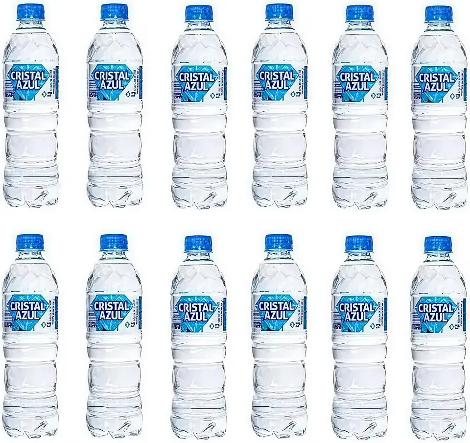 Agua Mineral Cristal Azul 510ml PH 9.75 PH Alcalino (Fardo 12 Unidades)