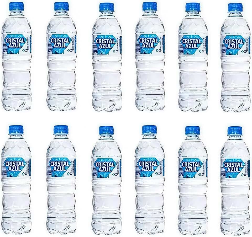 Agua Mineral Cristal Azul 510ml PH 9.75 PH Alcalino (Fardo 12 Unidades)