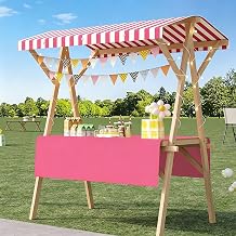 Foldable Vendor Cart & Display Table, Portable Market Stall for Street Food, Events, Trade Shows, Farmers Market and Pop-Up Shops Optional Wheels V+Add Wheels 150x60cm/59x23.6in