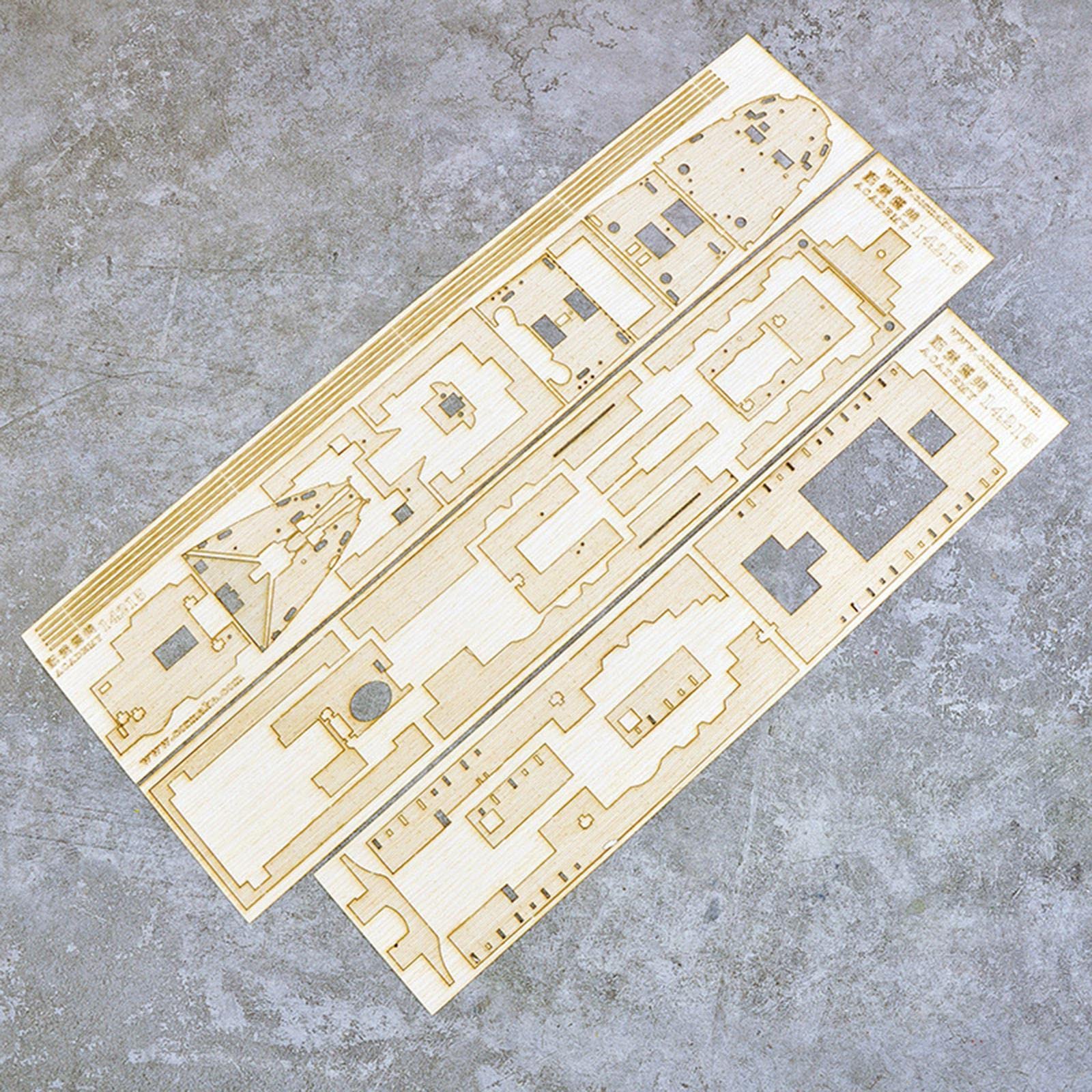 1/400 Modell Gebäude Kit Holz Deck mit Kette für Akademie 14215 Upgrade Teil