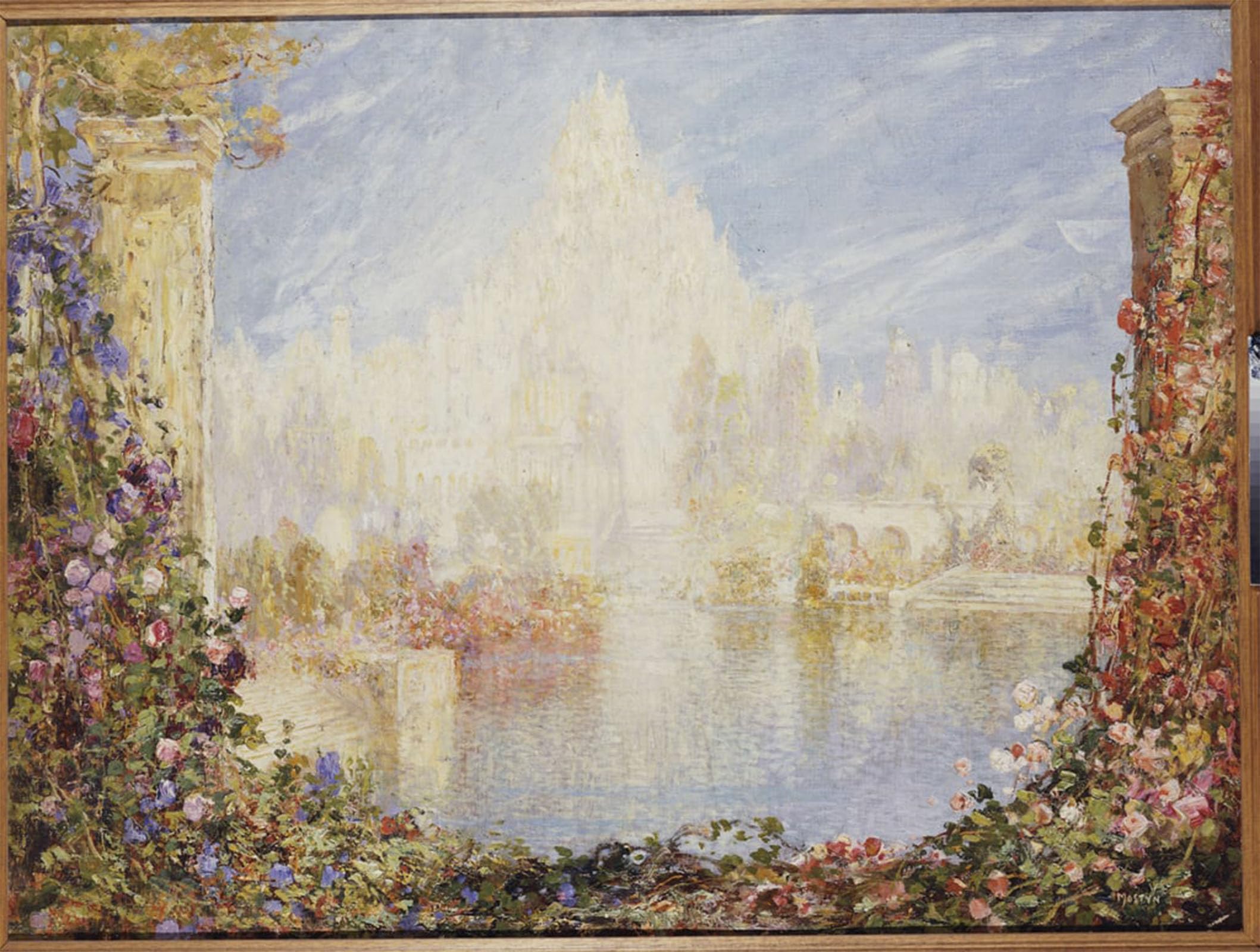 RZHRHJES Abstract Painting Poster Art Print Canvas Print Poster Castle by Edwin Mostyn Landscape Canvas Painting for Office Decor 60x90cm