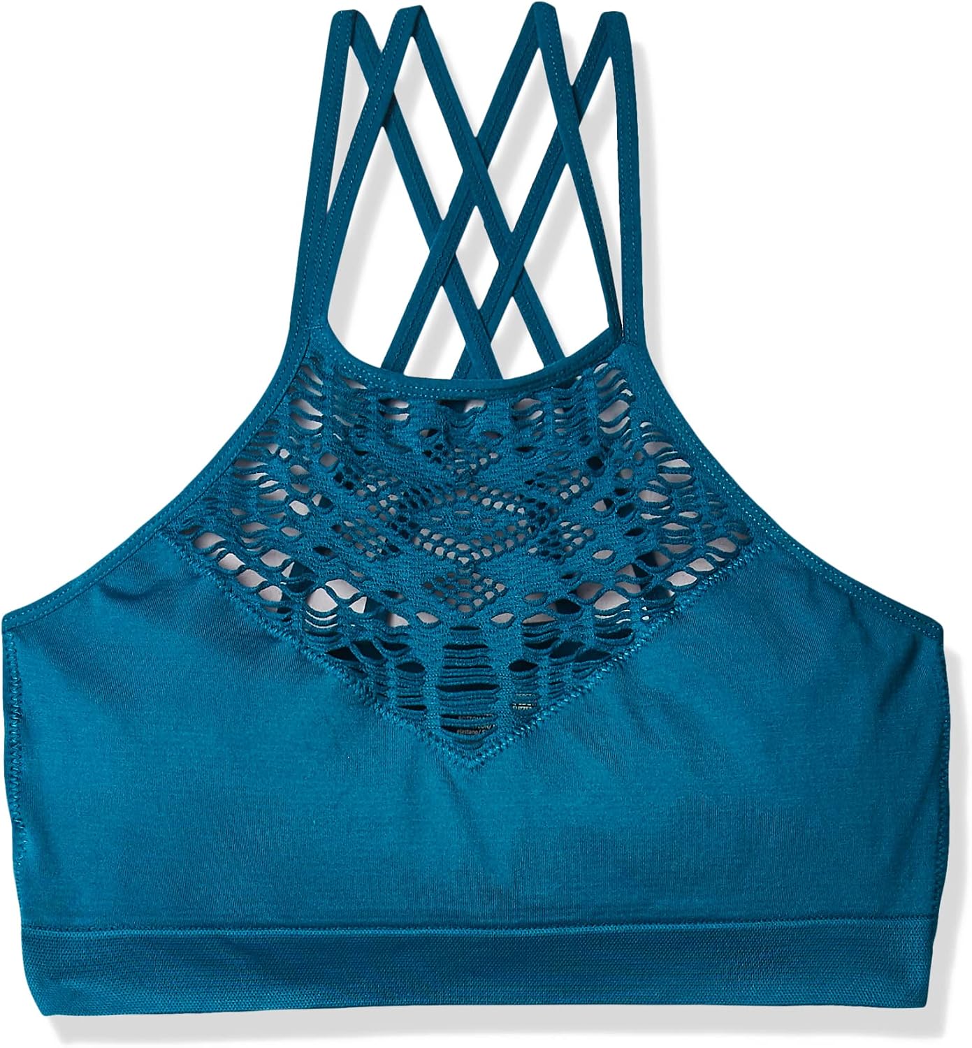 Mae Women's High-Neck Bralette with Cutouts (for A-C cups)