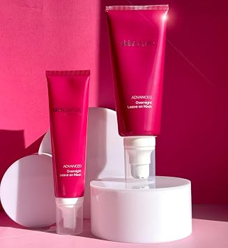 SkinSense Advanced Overnight Leave On Mask 200ml, Face Moisturiser, Night Cream Treatment, Gel Mask, Cooling Face Mask, Night Care Creams
