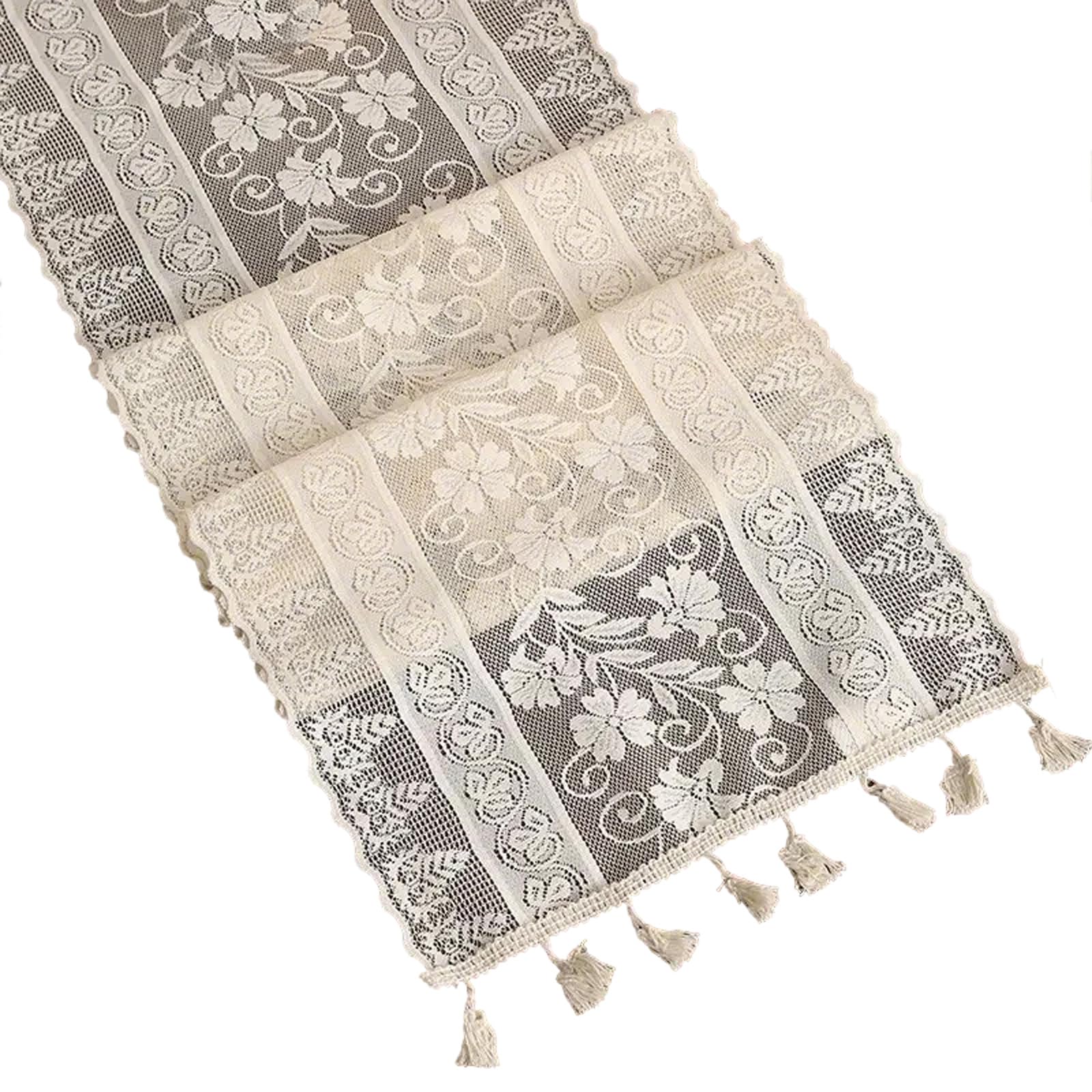 Elnwnnkc Exquisite Lace Tablecloth Table Cloth for Home Gatherings and Wedding Decorations Table Runner Cloth Linen