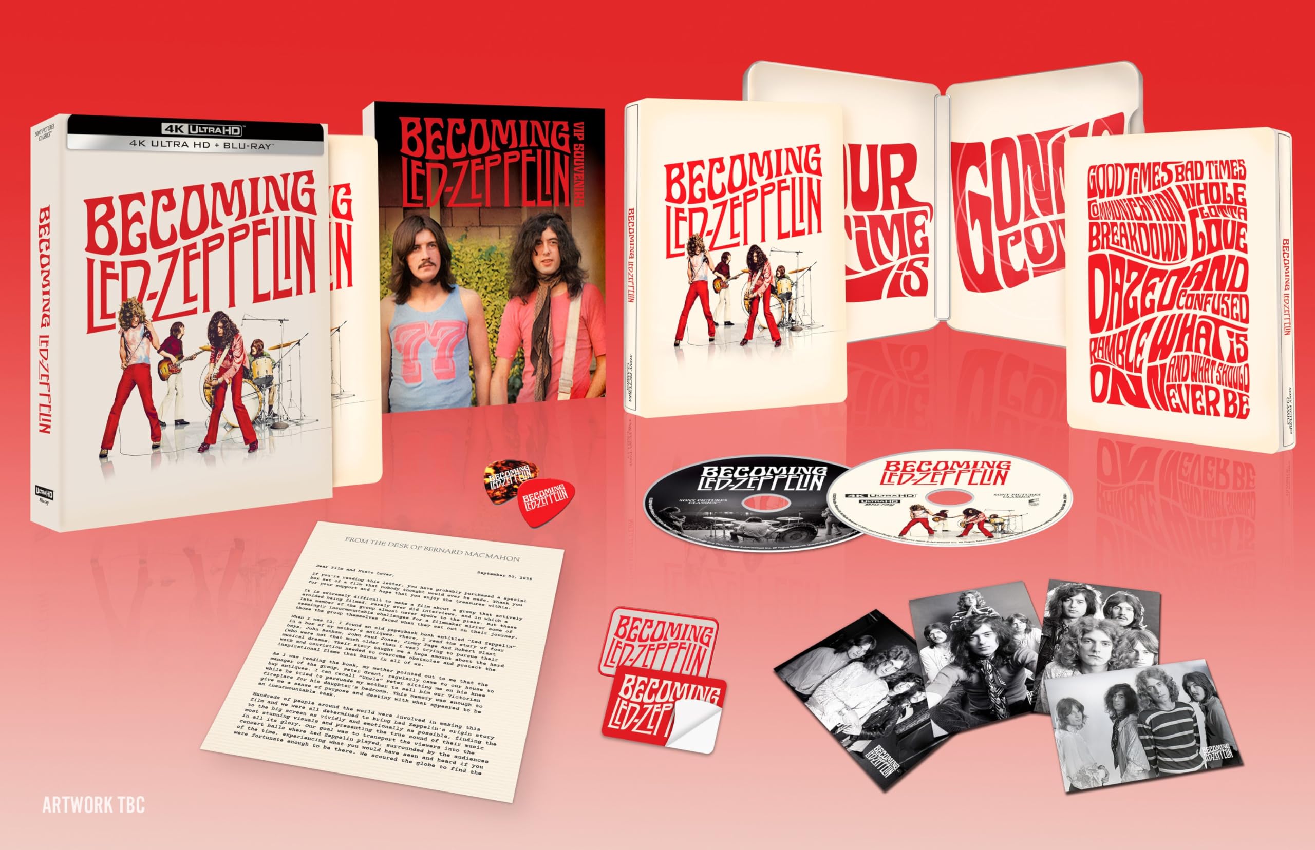 Becoming Led Zeppelin 4K UHD SteelBook Collector’s Edition [Blu-ray] [Region Free]