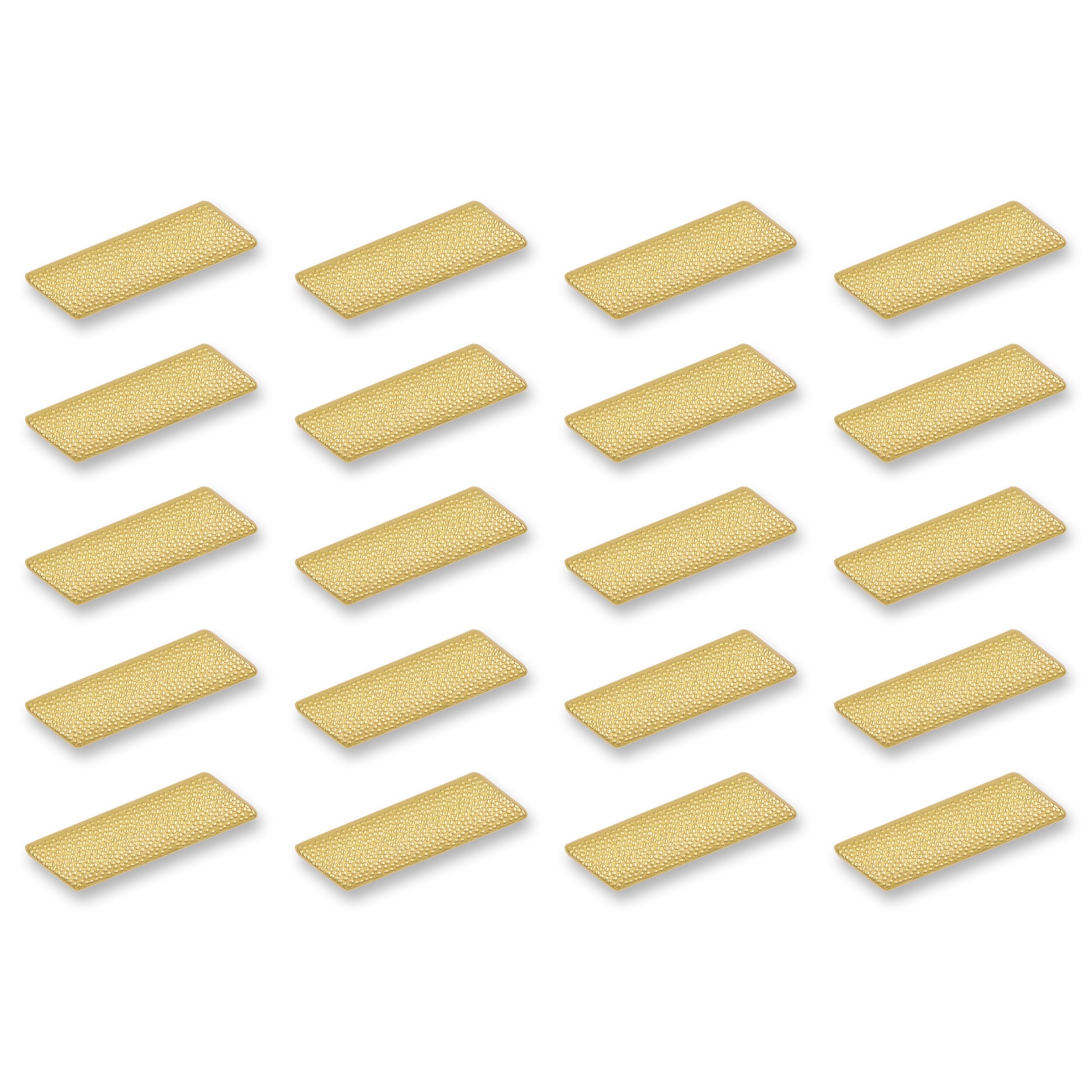 SHOP AWARDS AND GIFTS 7/16 Inch Gold Service Bar Chenille Lapel Pin, Sports Team Varsity Letterman Jacket Achievement Recognition, Bulk Pack of 20