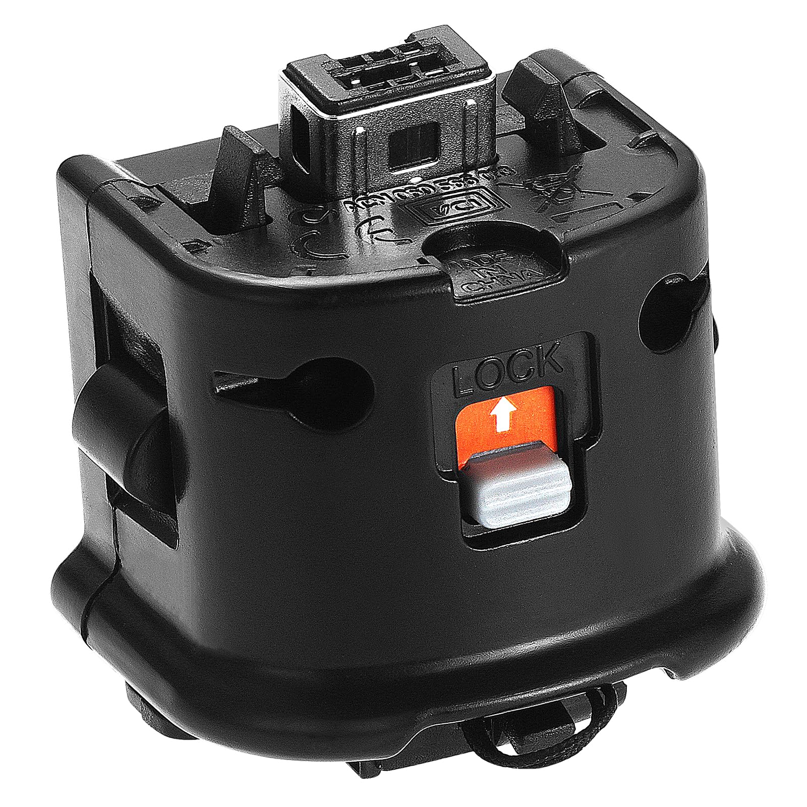 Kyrio Adaptateur Wii Motion Plus - Télécommande externe - Avec capteur - Adaptateur accélérateur pour télécommande Nintendo Wii - Noir