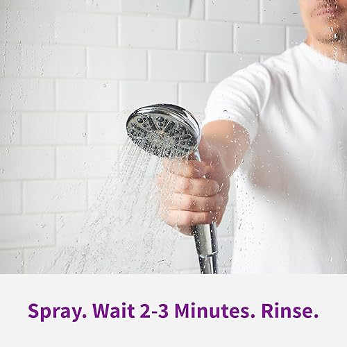 Miniatura 4 de Rejuvenate Limpiador de puerta de vidrio para ducha, sin exfoliantes, funciona en azulejos de cerámica, cromo, plástico y más (2 botellas x 24 onzas)