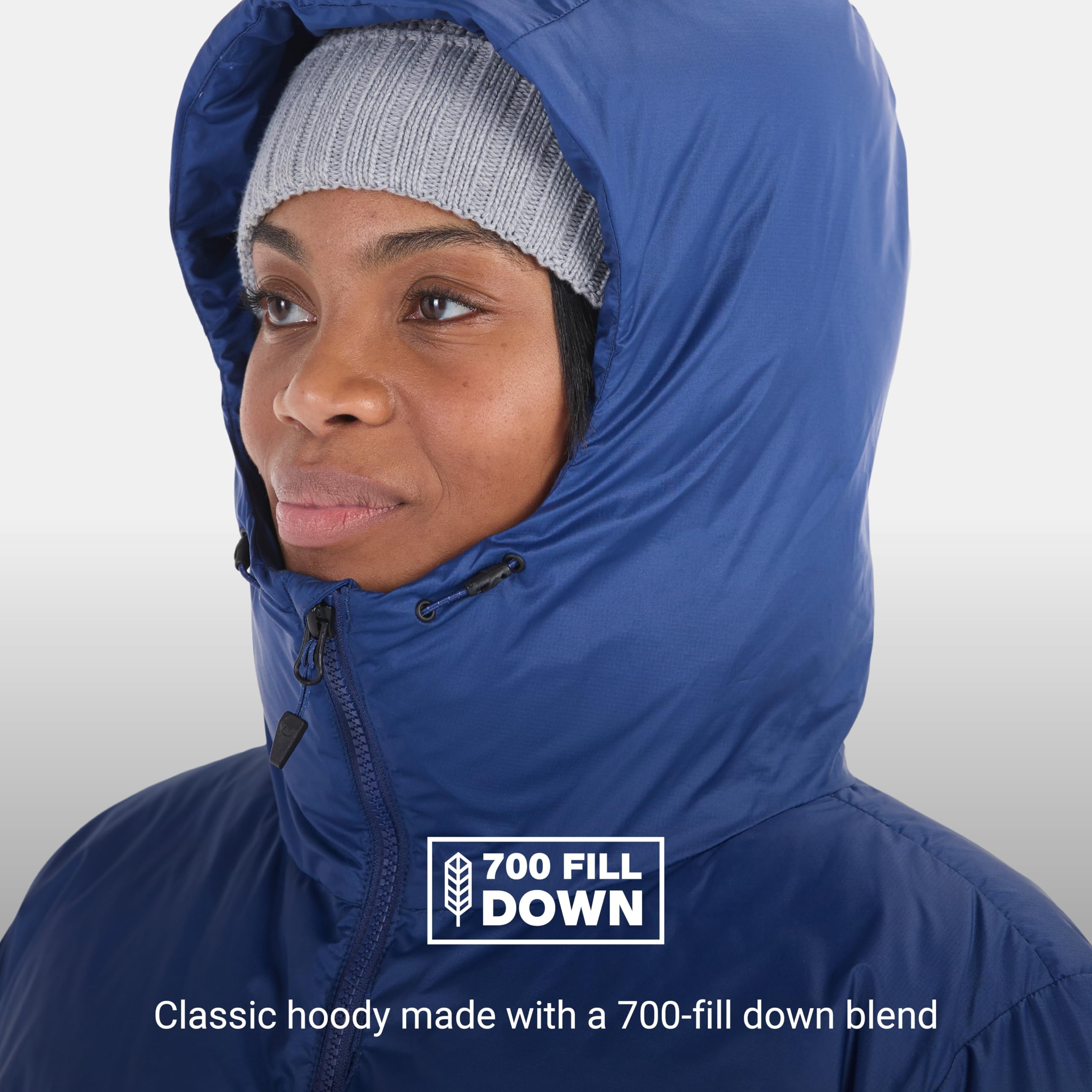 Marmot Damska bluza z kapturem Guides Down, lekka kurtka puchowa