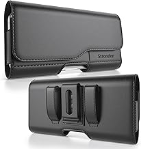 Holster for Samsung Galaxy S25 Ultra, S24 Ultra, S23 Ultra, A17, A16, A15, A14, A13, A36, A35, A32, A73 5G, A72, A71, A55, A54, A53, A42, A23, A03s - Leather Pouch (fits Slim/Thin Case)