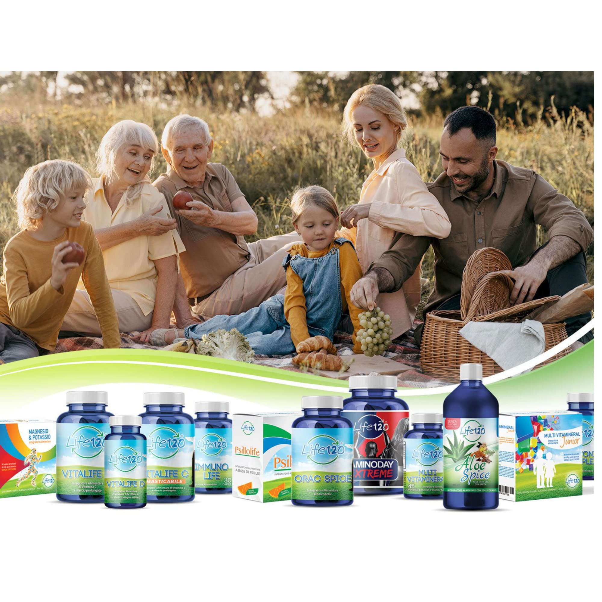 Life120 - Aminoday - 90 compresse - Integratore alimentare a base di aminoacidi e Acido Alfa Lipoico