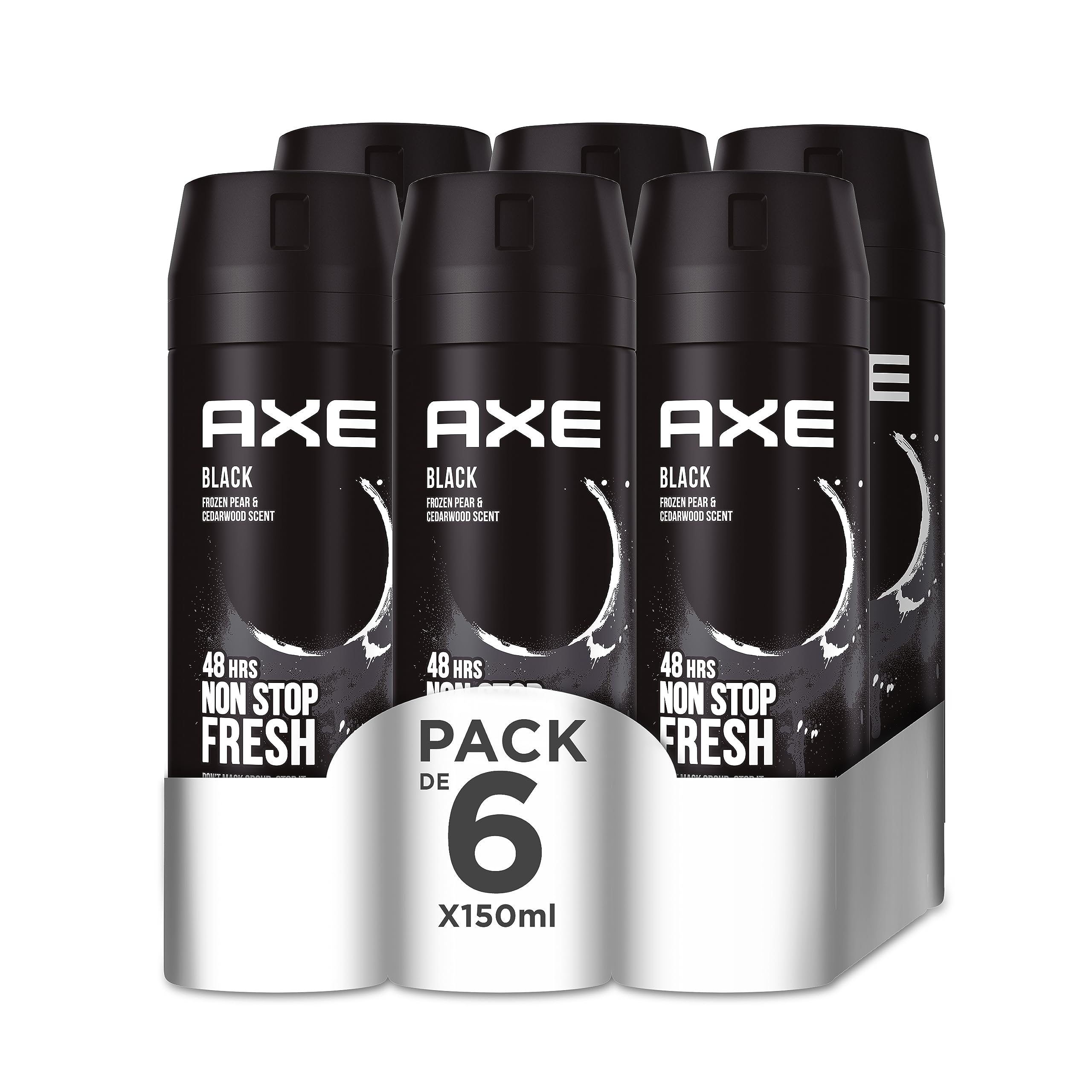 Axe Desodorante Bodyspray Black 150ml - Pack 6 Unidades en Oferta