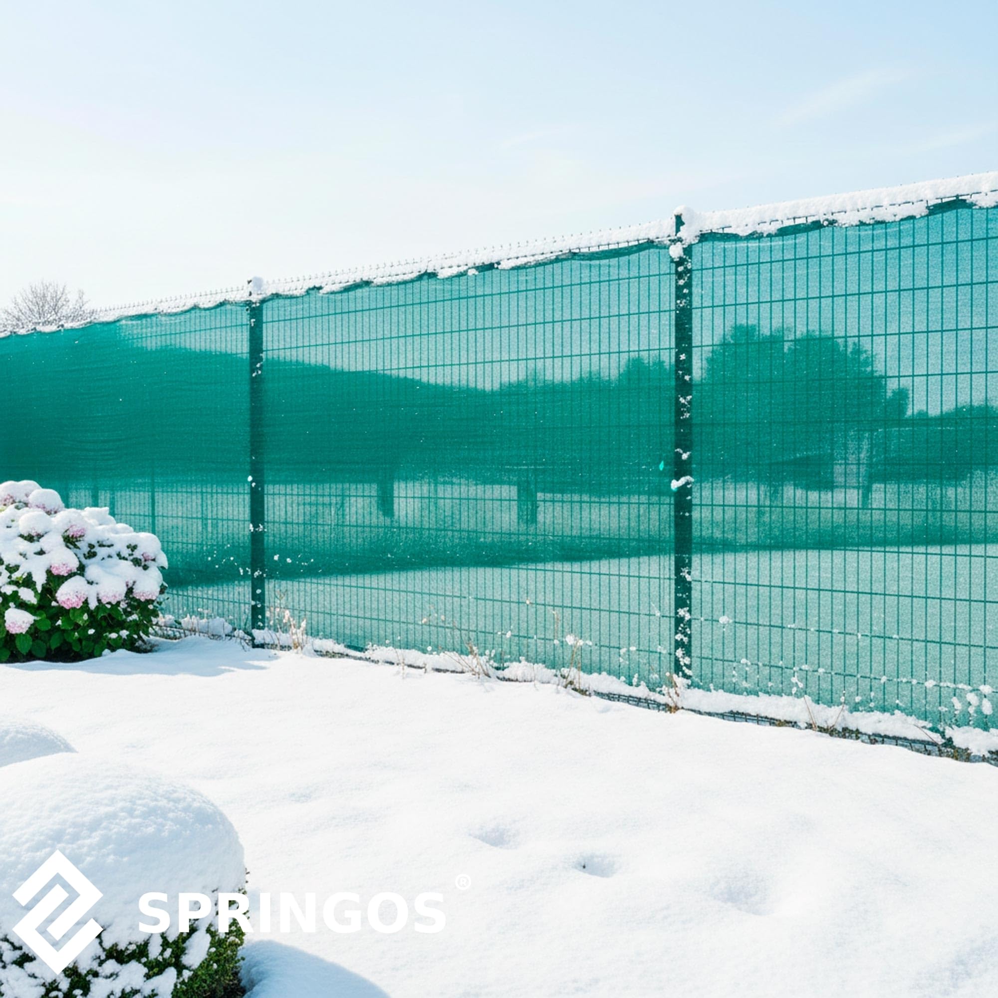 SPRINGOS Rete ombreggiante 1,5 x 50 m, 185 g/m², con 200 fascette
