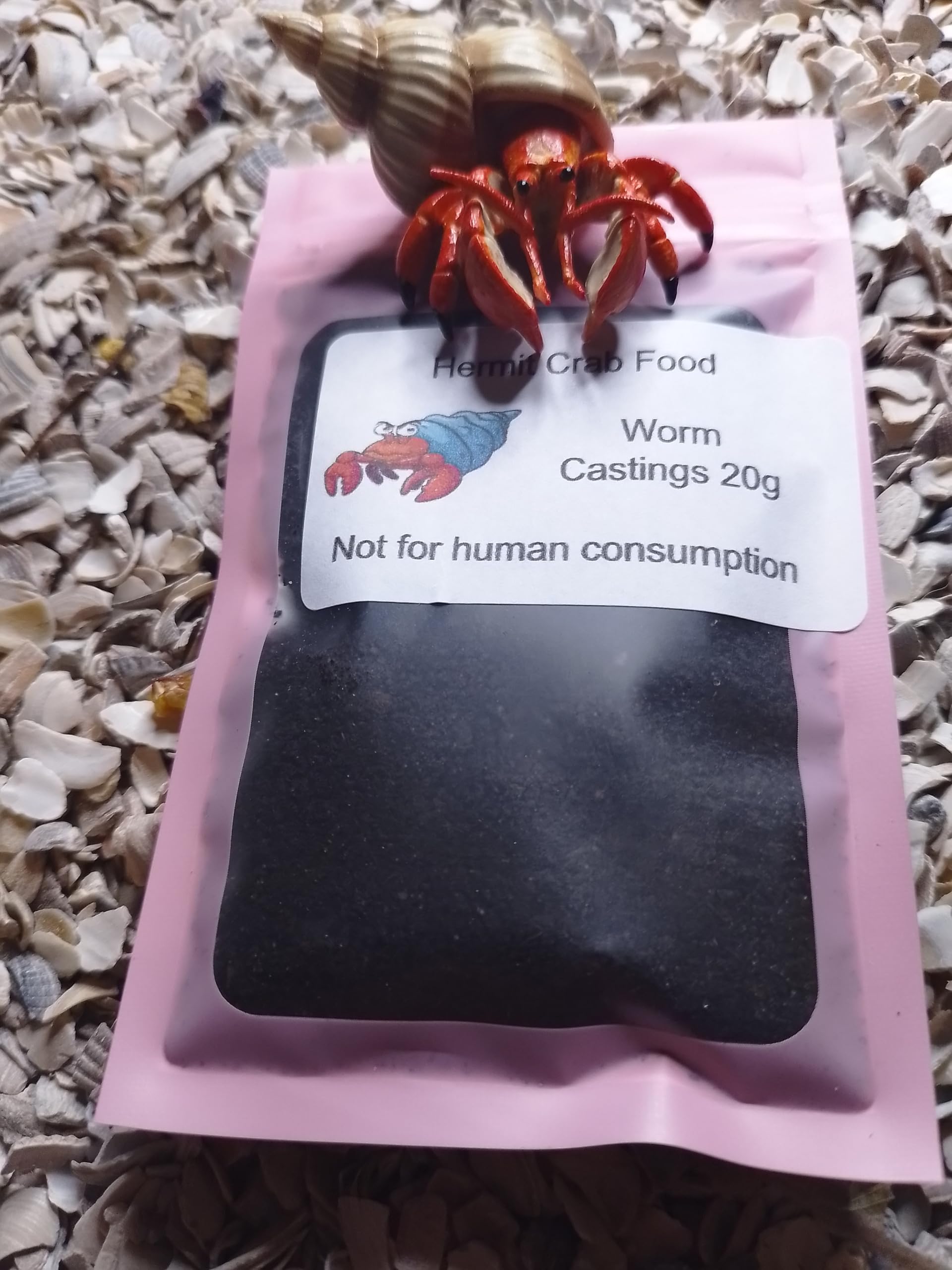 Hermit Crab Worm Castings Food and Treat Pack