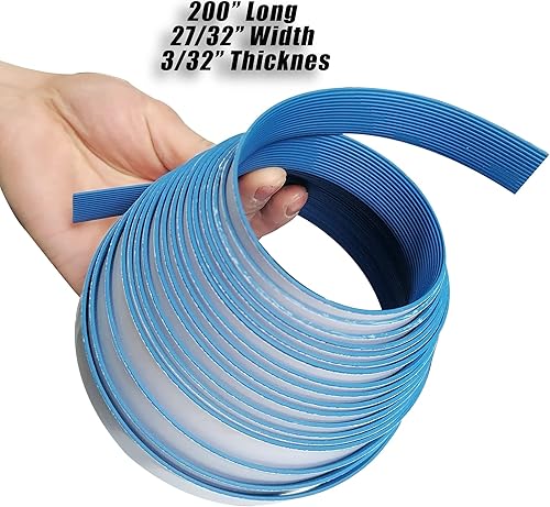 Miniatura 6 de WOUILNIA Rieles guía antideslizantes de repuesto para Makita, 200 pulgadas de largo, color azul