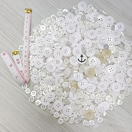 Miniatura 2 de Kovolala Botones 600  800 botones de resina de varios tamaños botones redondos para manualidades pintura manual de botones para niños