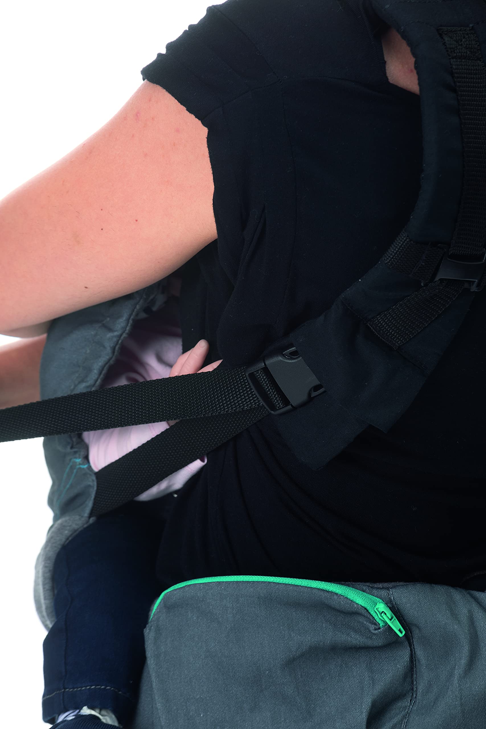 Chicco Ergonomiczne Nosidełko Myamaki Fit, Nosidło Na Plecy, Od Urodzenia do 15 kg, Wielofunkcyjna Ewolucyjna Chusta do Noszenia Dzieci z Regulowanym Siedziskiem i Panelem, Podparcie Pleców i Szyi