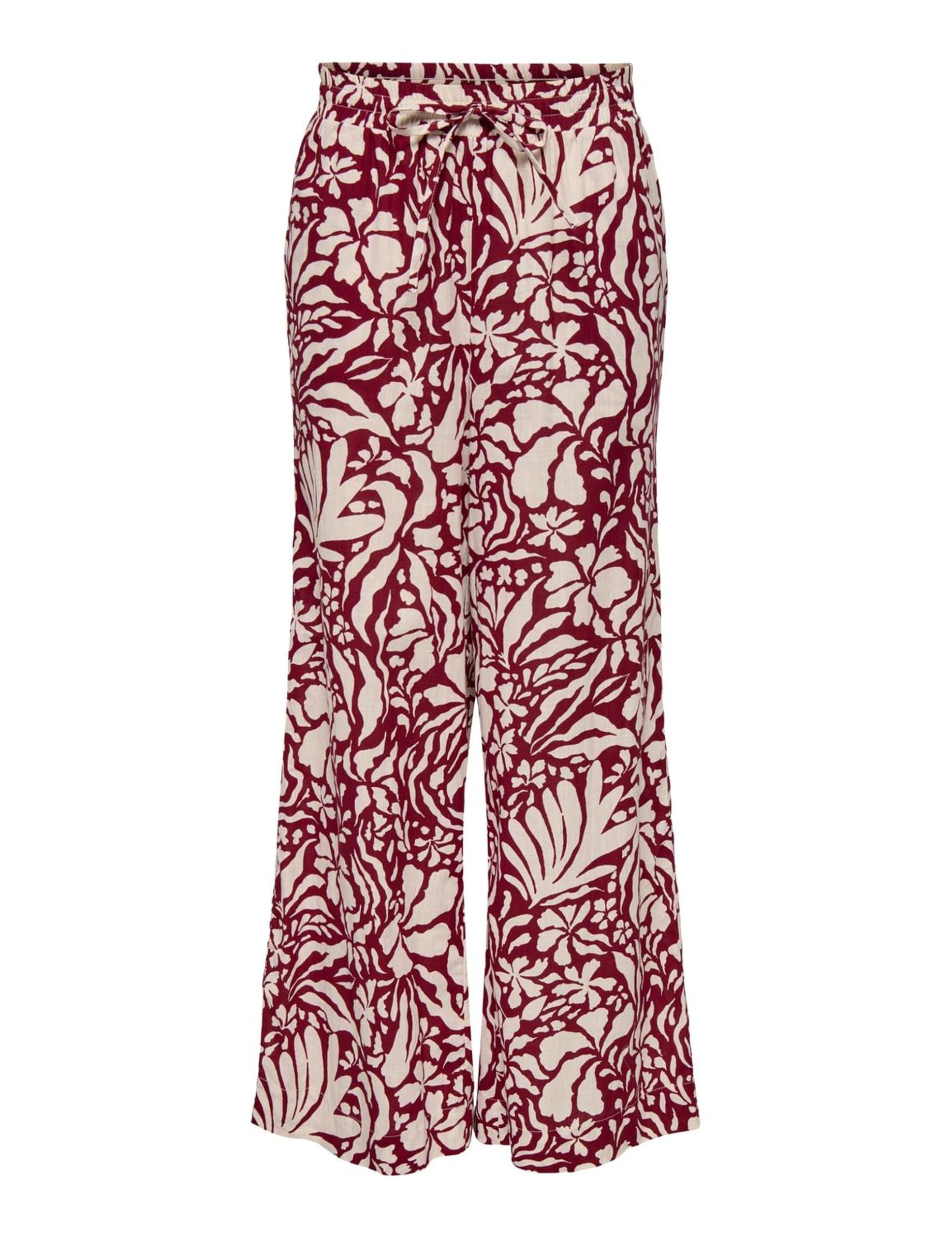 ONLY Onlkaleen Life Hw Pull-Up Pant WVN, Red (red Dahlia), S / 32L