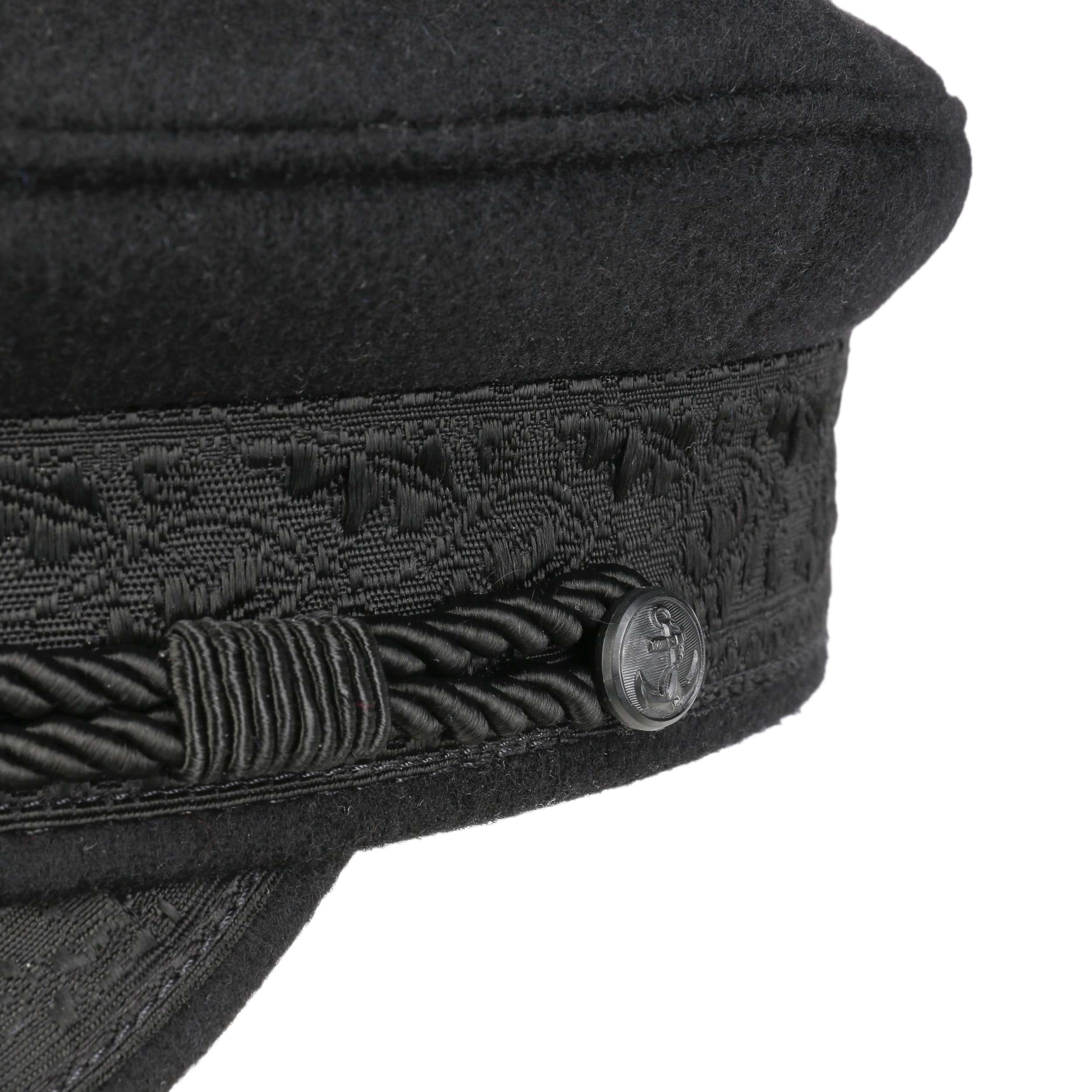 HAMMABURG Prinz Heinrich Kapitänsmütze mit Eichenlaubbordüren Made in Germany Unisex Alle Saisons