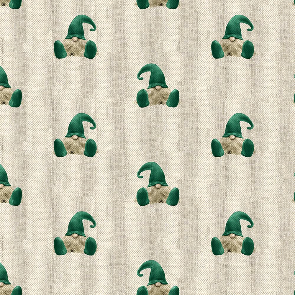 Cotton Rich Linen Look Digital Christmas Allover Prints - Half METRE 50 X 140cm