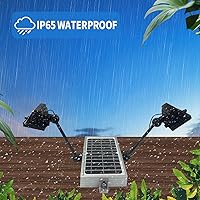 Vista 7 de Luces solares de cartelera para exteriores, 120 LED luz de letrero súper brillante, impermeable, 12000 mAh luz comercial para bienes raíces