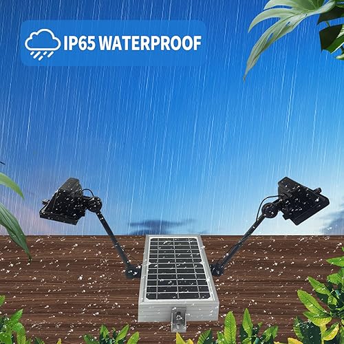 Miniatura 7 de Luces solares de cartelera para exteriores, 120 LED luz de letrero súper brillante, impermeable, 12000 mAh luz comercial para bienes raíces