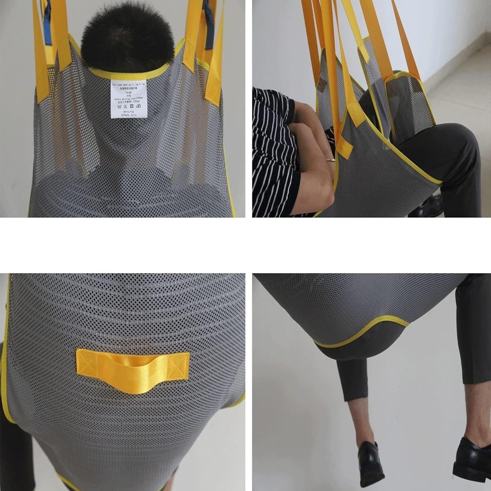 Arnés Elevador Arnés Elevador Para Pacientes - Cinturón De Transferencia De Cuerpo Completo Correa Elevadora De Pacientes Ayuda Para Ir De La Cama A La Ducha Baño Inodoro Para Discapacitados(L)
