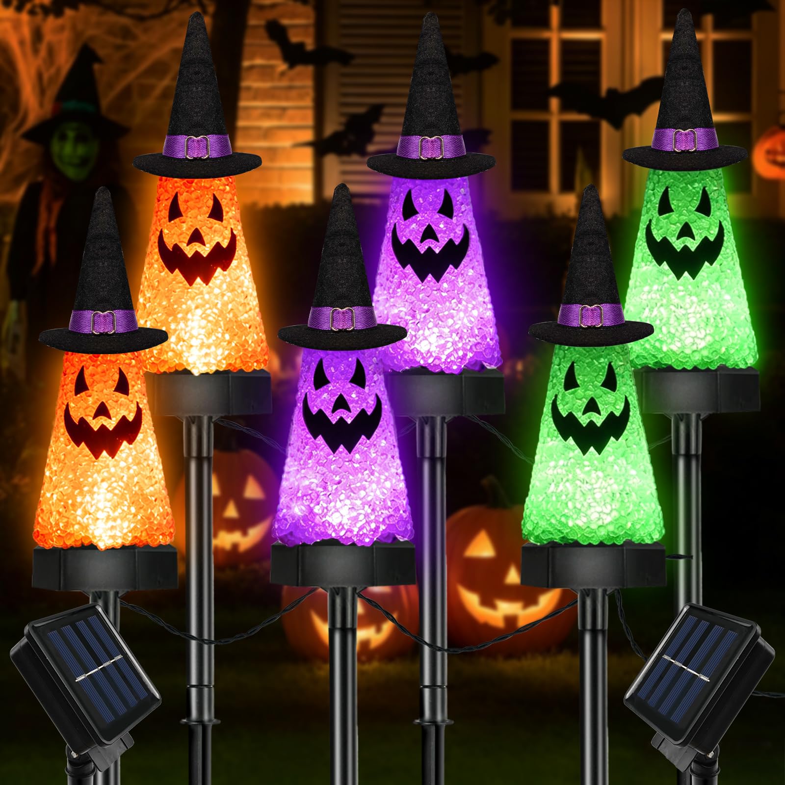 Photo 1 of BHCLIGHT 6 Pack Halloween Ghost Pathway Lights