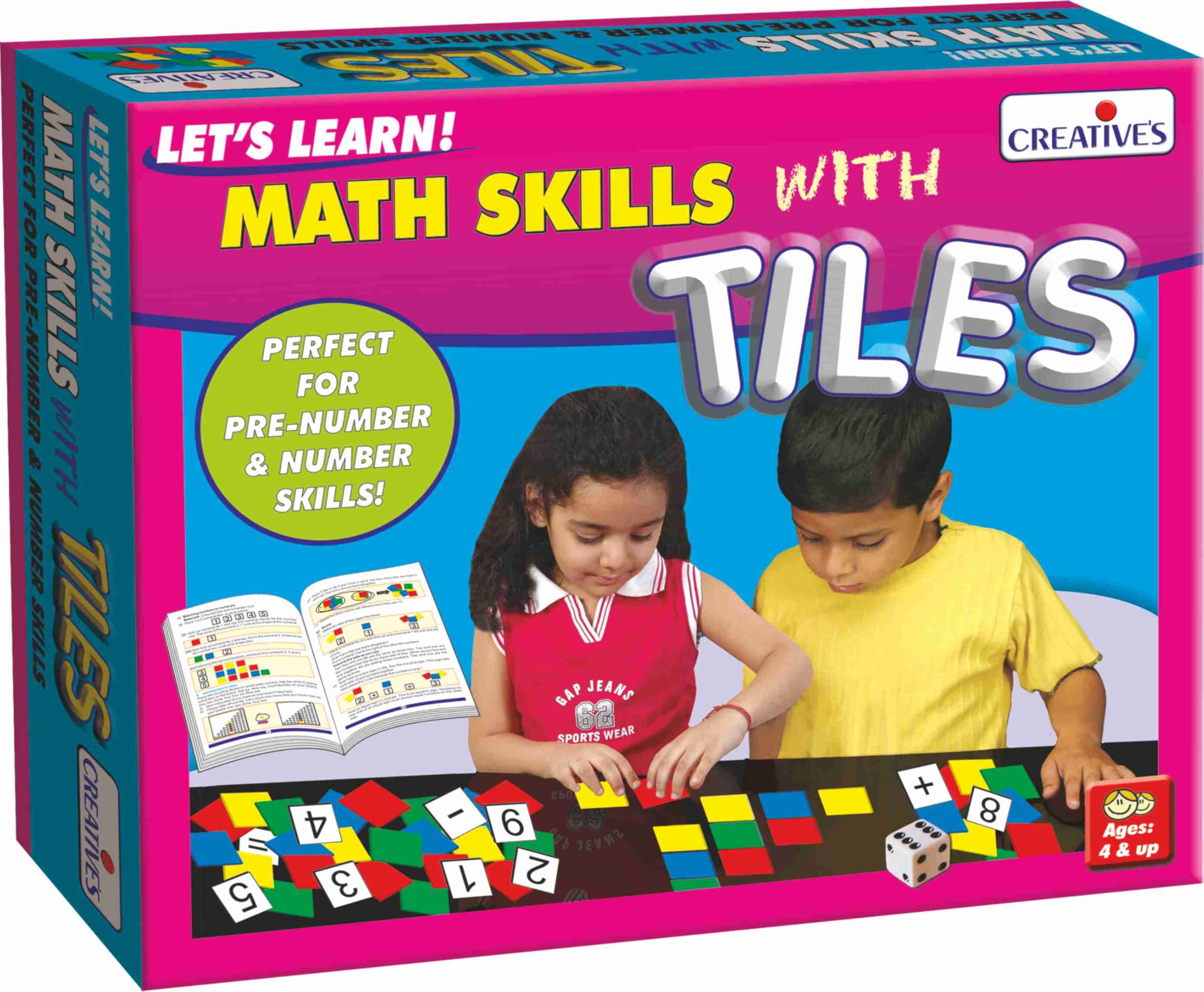 CRE0943 - * Creative Pre-School - Learn Math Skills with Tiles