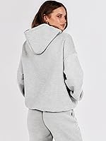 Vista 8 de ANRABESS Conjunto de 2 piezas para mujer, sudadera con capucha de gran tamaño, pantalones deportivos Y2K, ropa de otoño